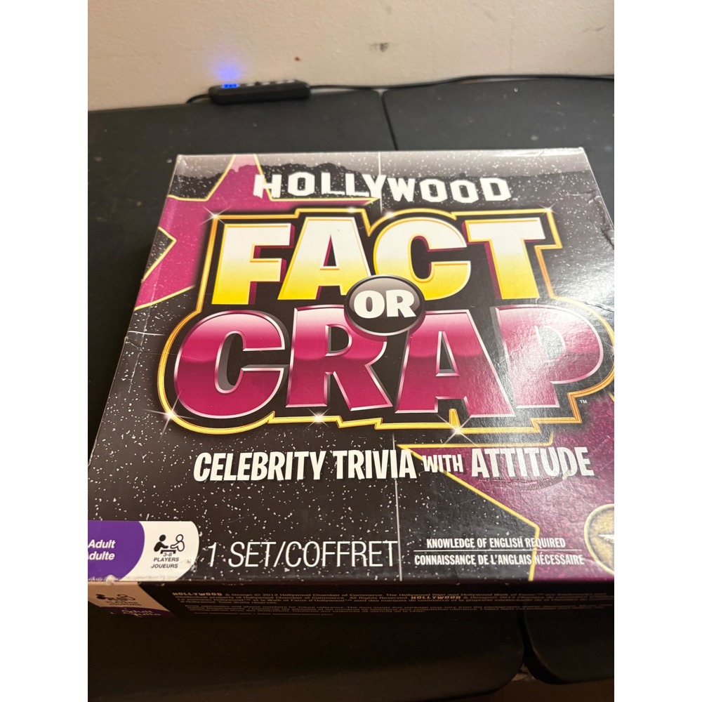 Spin Master Hollywood Fact or Crap Celebrity Trivia Board Game 2012 Edition